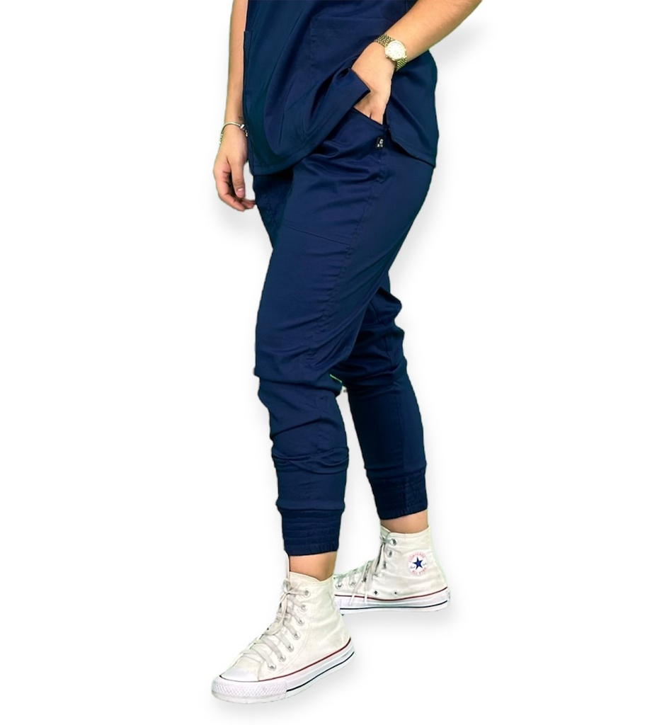 [M81204 440 ECH] zittro Pantalón Médico Lycra Jogger Mujer Marino M81204-440 (ECH)