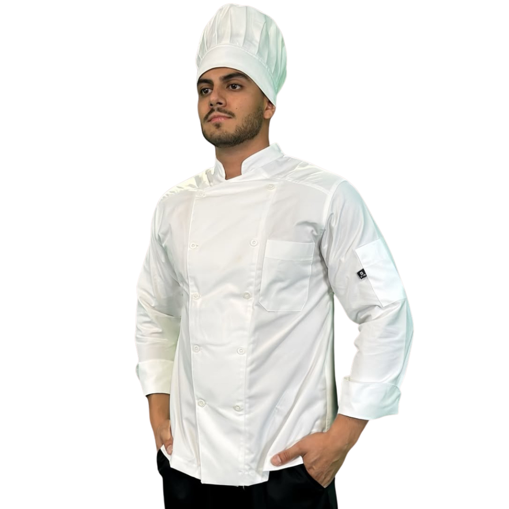[R90103-100 ECH] zittro Filipina Chef CC. Bco/Rojo (copia) (ECH)